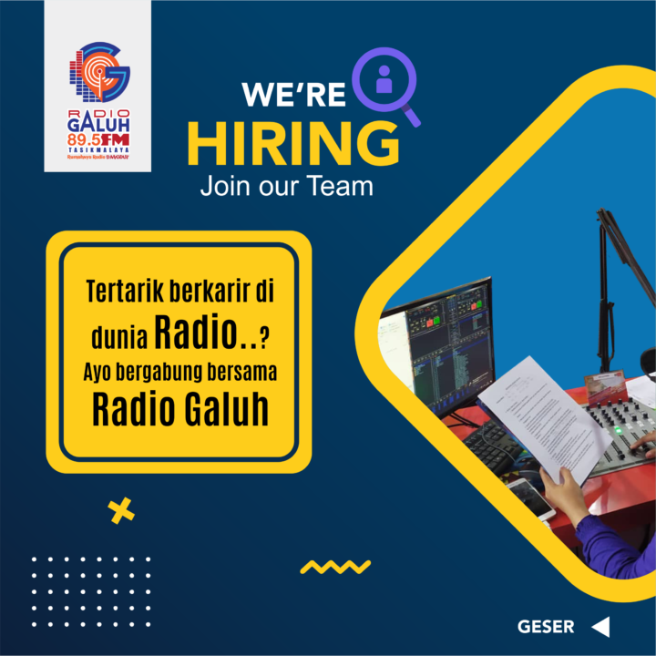 Radio GALUH 89.5 FM Buka Lowongan Pekerjaan